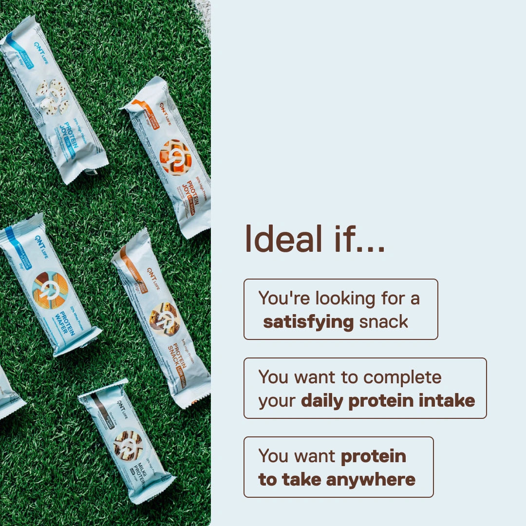 Protein Joy LIIFE — the bar that turns your break into protein-packed pleasure, QNT range