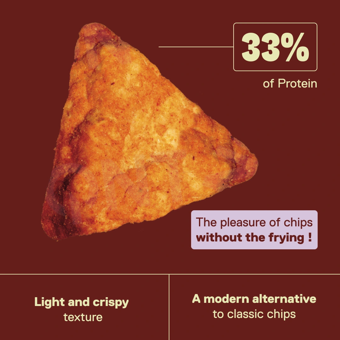 QNT LIIFE Protein Pop Chips Barbecue flavor - 16.5g protein per pack, 203 kcal, popped without frying