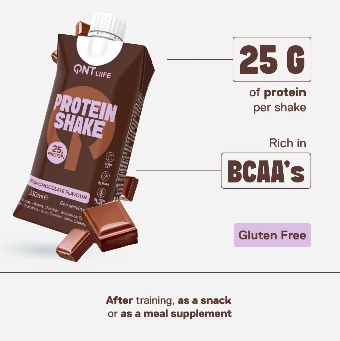 Protein Shake belgian chocolate — nutritional values and protein profile to support athletic effort