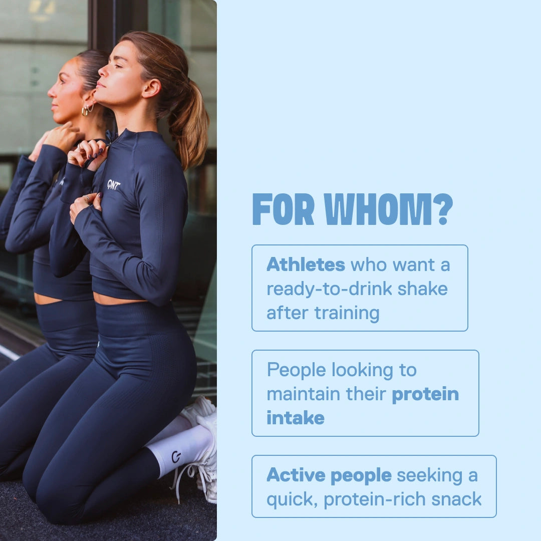 Protein Shake vanilla — who it's for: athletes and active people seeking a practical protein option