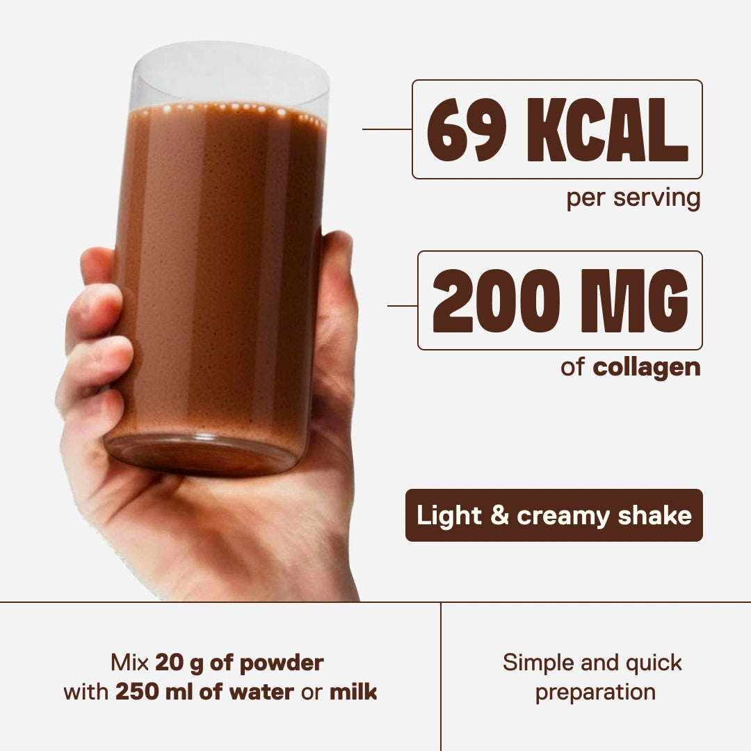 Skinny Protein belgian chocolate — L-carnitine, collagen and B vitamins to support daily life
