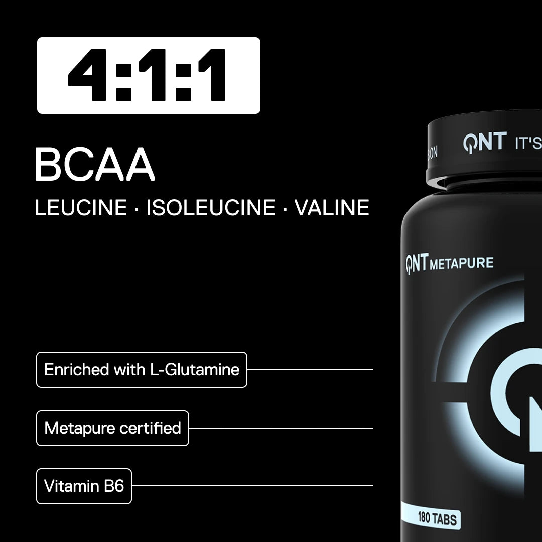 QNT Metapure BCAA 4:1:1 + L-Glutamine tablets — visual 1