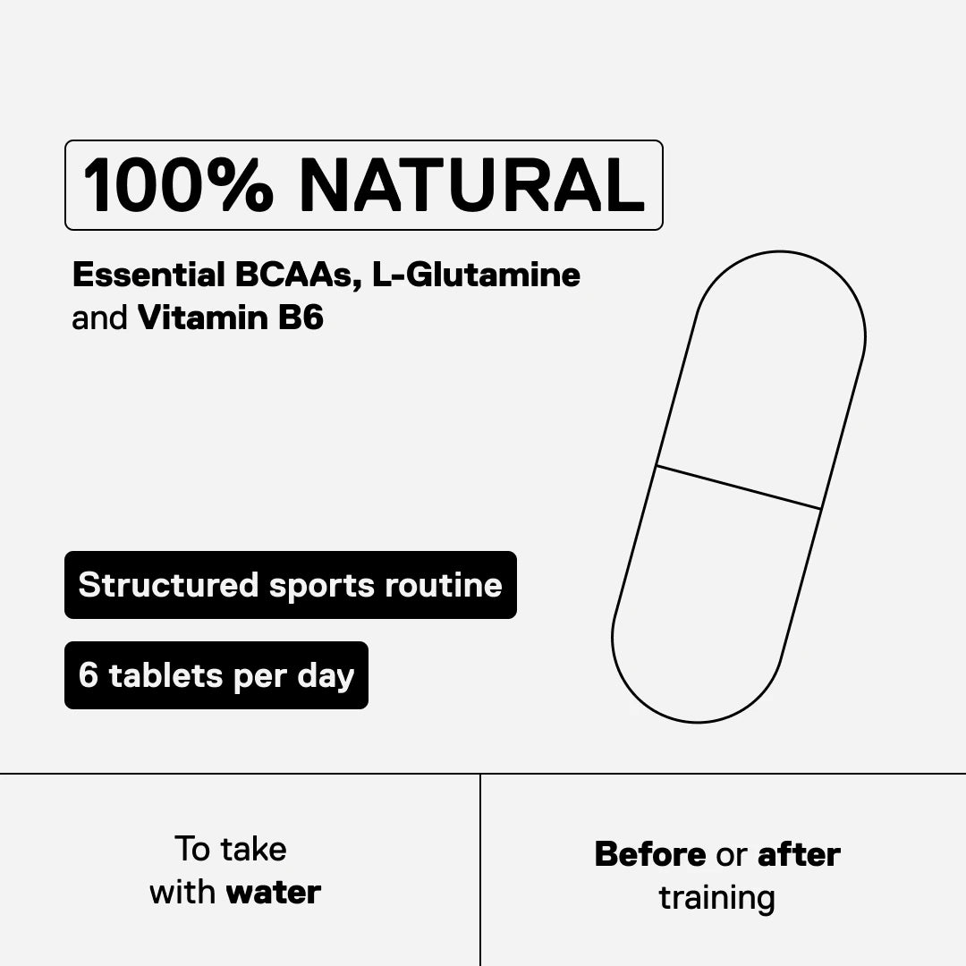 QNT Metapure BCAA 4:1:1 + L-Glutamine tablets — visual 2