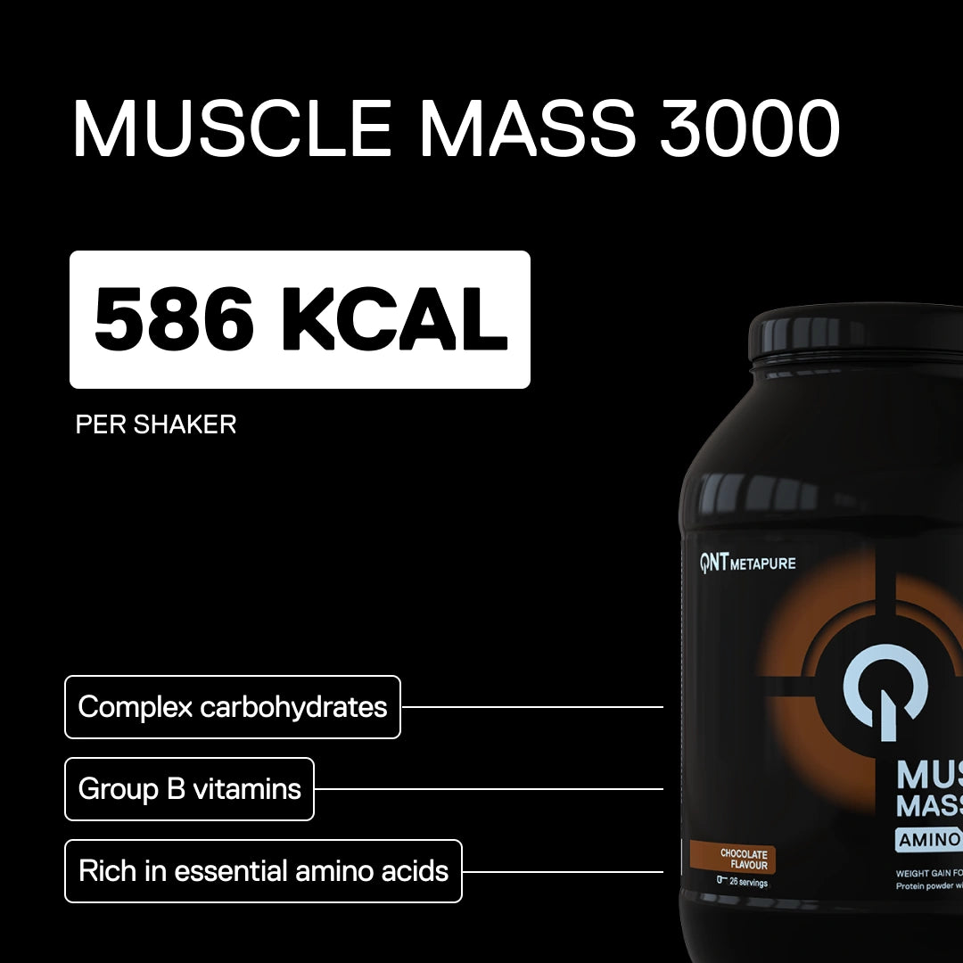 QNT Metapure Muscle Mass 3000 protein mass gainer — Chocolate — visual 1