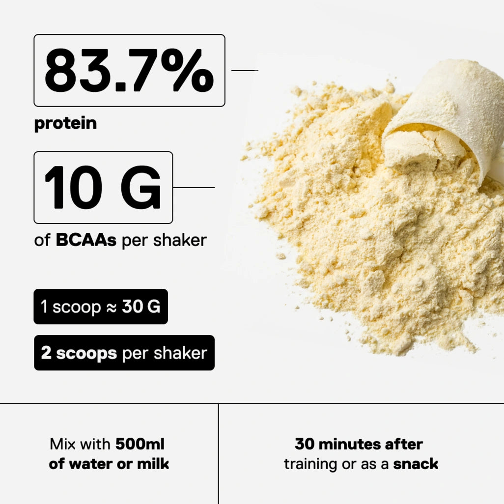 QNT Metapure Prime Whey Banana flavor - High in protein, low in sugar, ideal after training