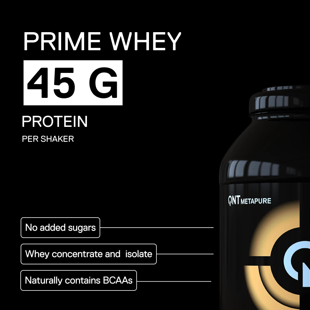 QNT Metapure Prime Whey Cookie flavor - Premium whey protein, indulgent cookie taste