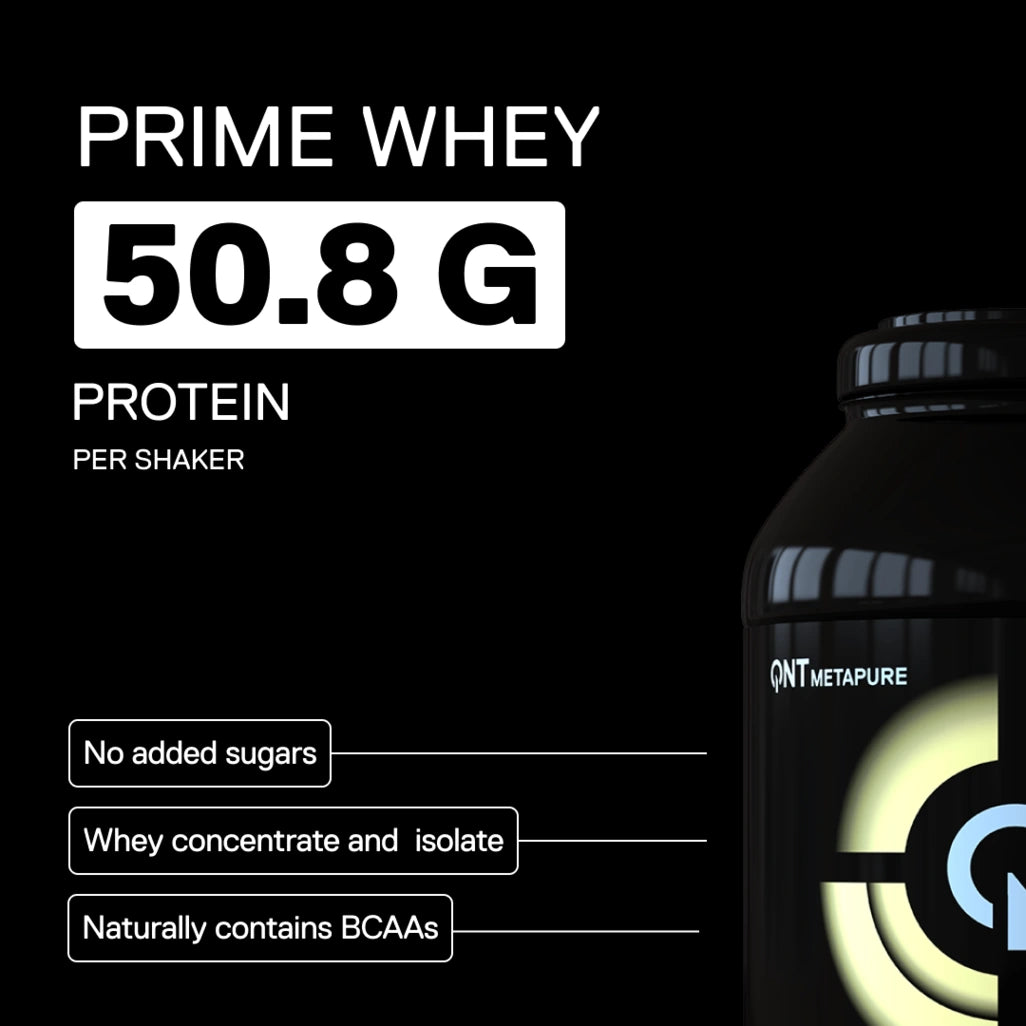 QNT Metapure Prime Whey Vanilla flavor - Premium whey protein, classic vanilla taste