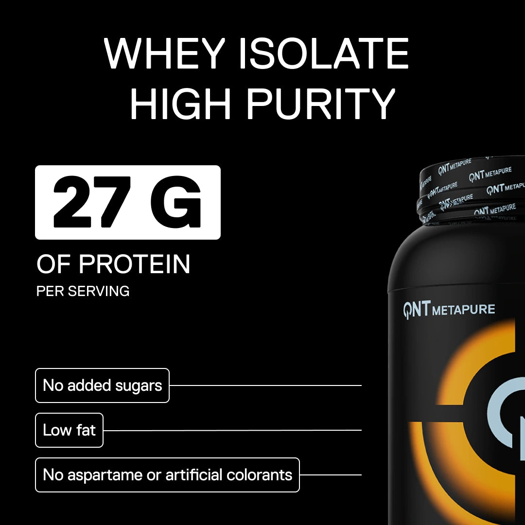 Metapure Whey Isolate Zero QNT mango whey protein isolate over 90 percent protein 6.2g BCAA
