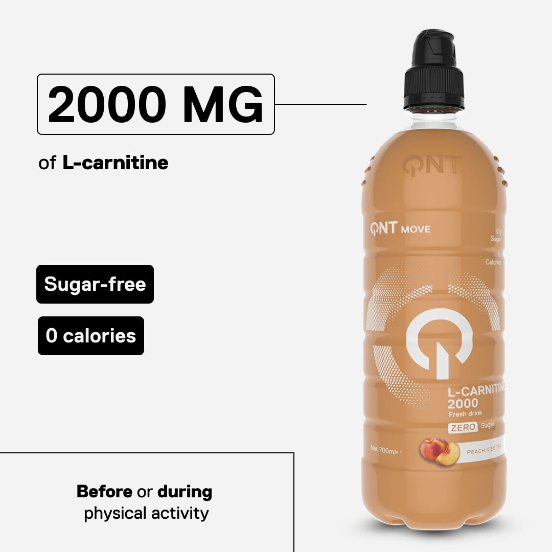 L-Carnitine 2000 mg MOVE peach iced tea — 2000 mg of L-carnitine to support training effort