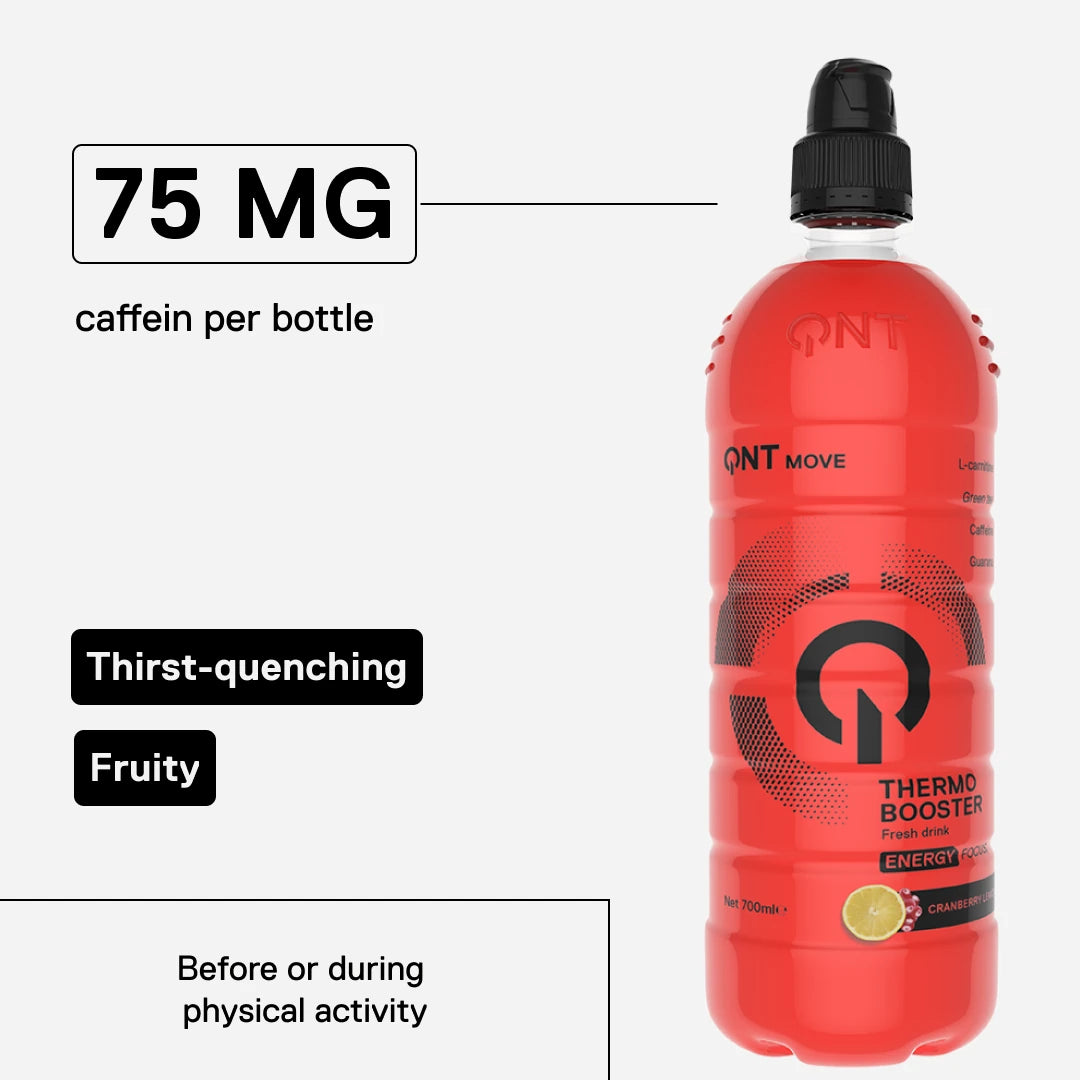 QNT MOVE Thermo Booster Cranberry – 75 mg caffeine per bottle