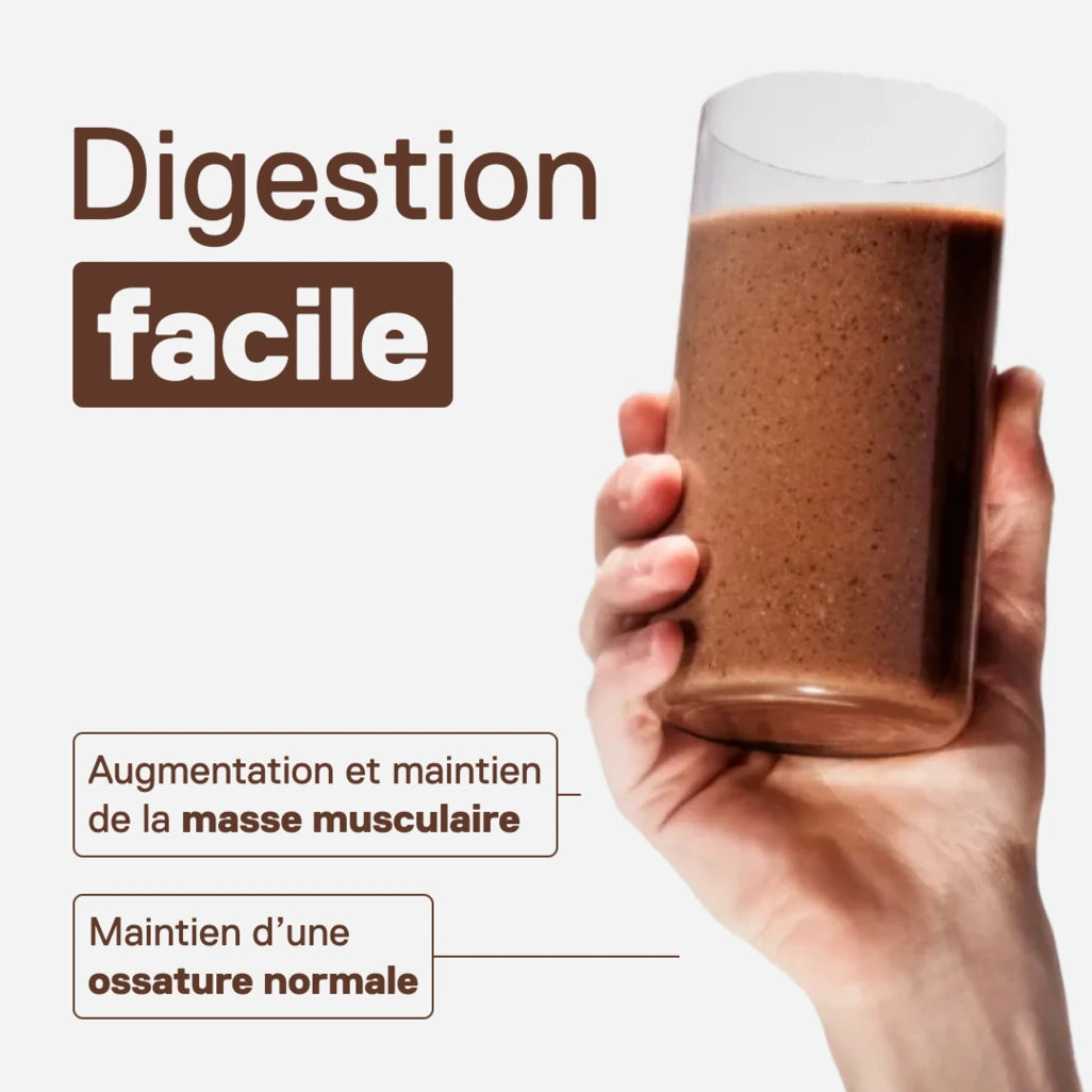 Light Digest Whey QNT saveur Chocolat noisette à savourer - Texture légère et gourmande, sachet de 500 g