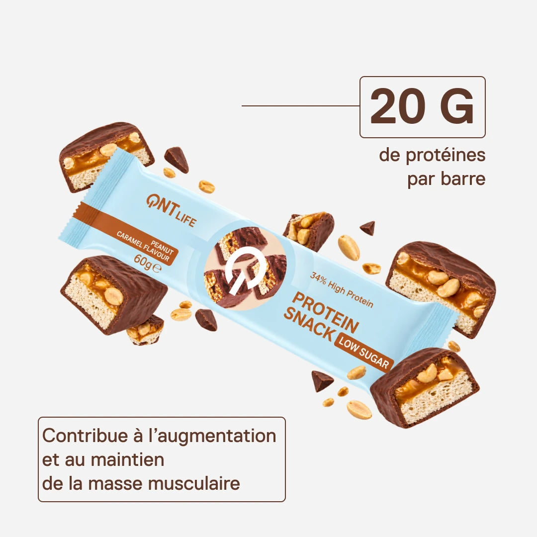 QNT LIIIFE Protein Snack Peanut – 20 g de protéines par barre