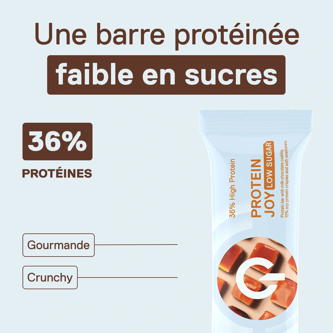 Protein Joy LIIFE cookie croquant au caramel — barre protéinée gourmande, texture croquante 60 g
