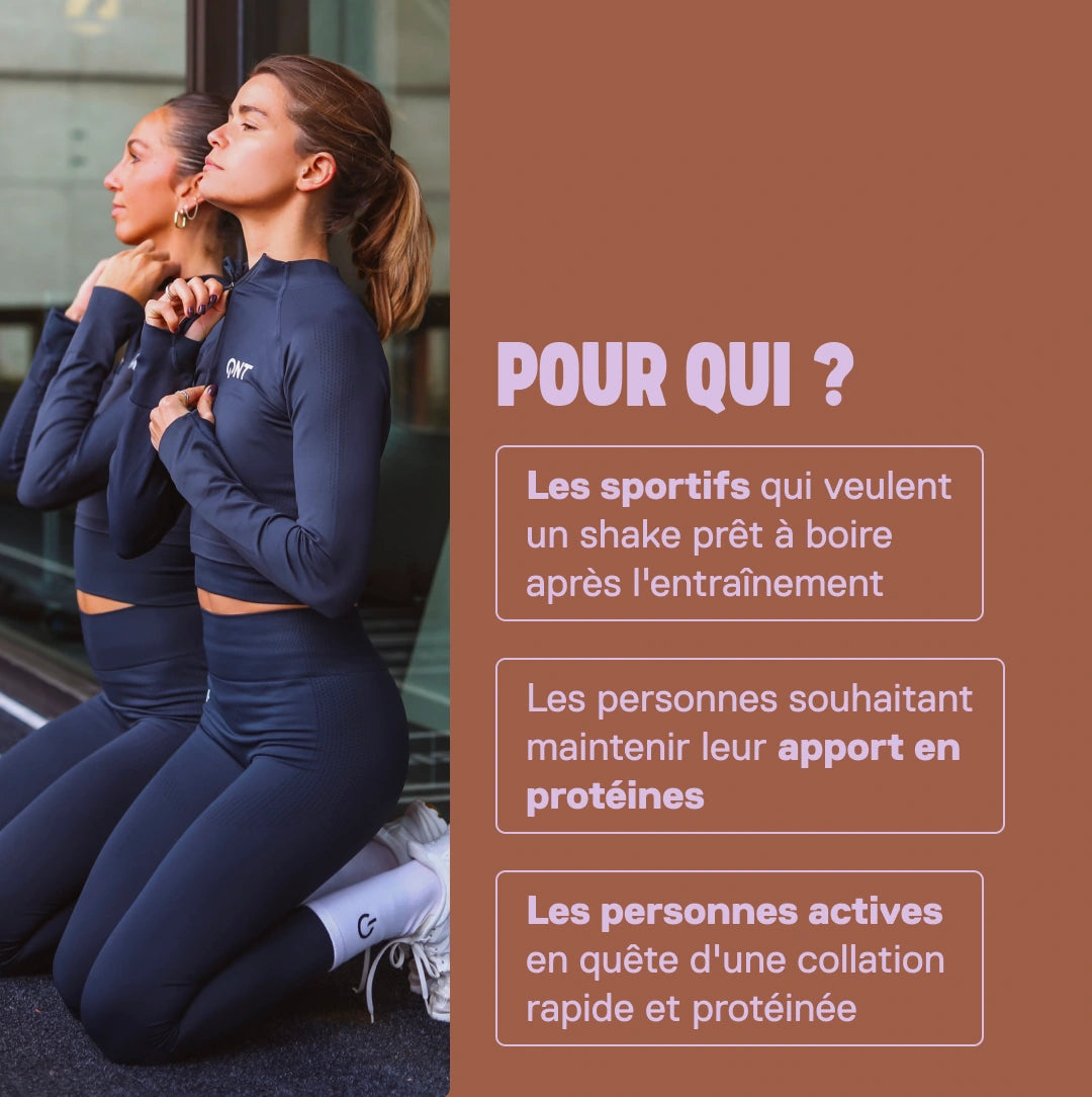Protein Shake chocolat belge — pour qui : sportifs et actifs cherchant une option protéinée pratique
