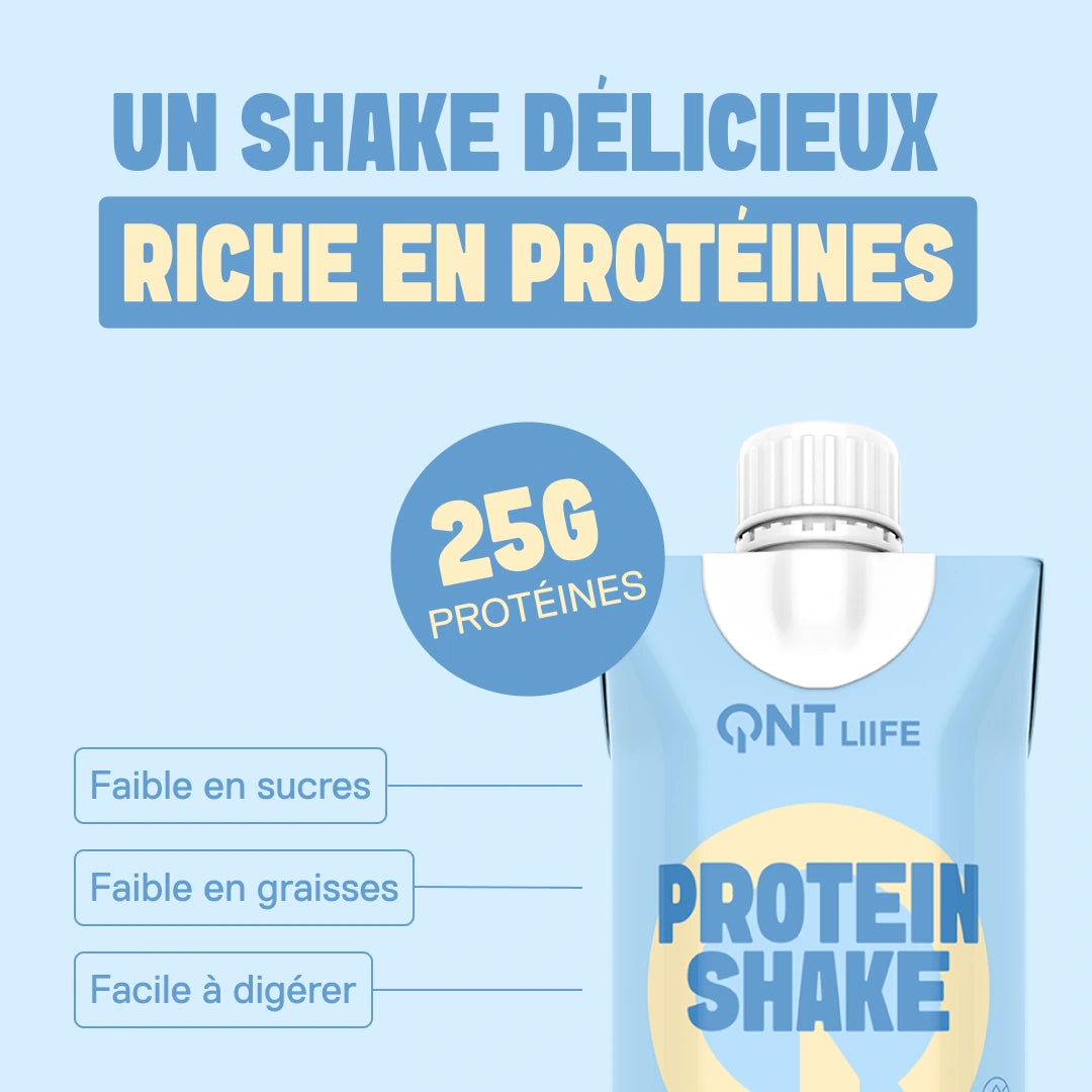 Protein Shake LIIFE vanille — boisson prête-à-boire, 17 g de protéines par bouteille 330 ml