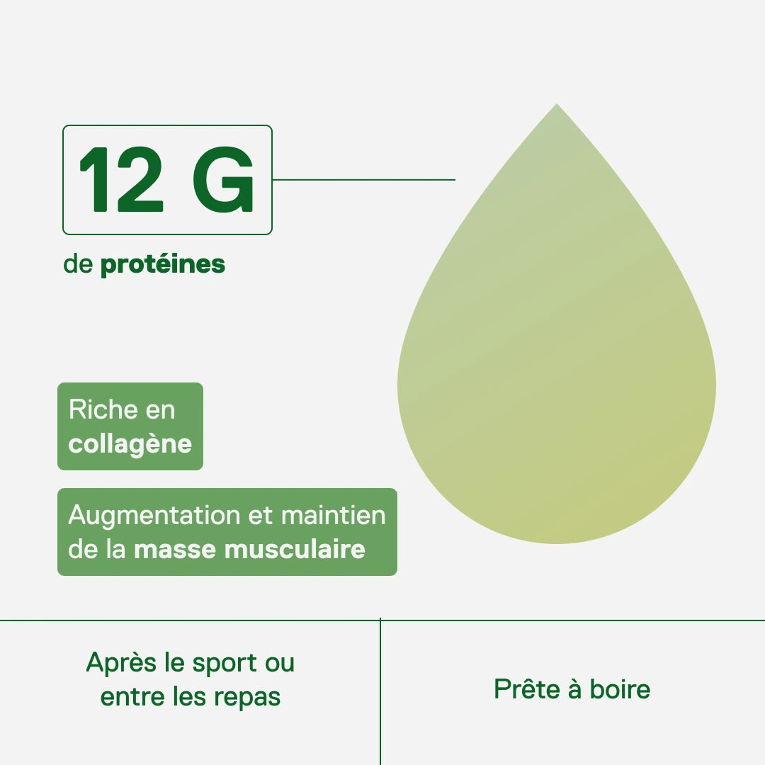 Eau protéinée QNT LIIFE Protein Water Citron & Gingembre : 12 g de protéines, riche en collagène, prête à boire, après le sport ou entre les repas