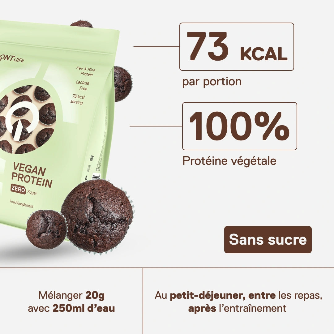 Vegan Protein muffin au chocolat — profil d'acides aminés complet pour soutenir le quotidien actif