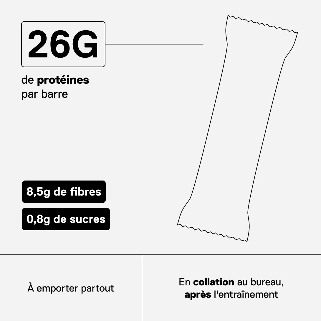 QNT Metapure 40% Barre Protéinée Crunchy — Chocolat — visuel 2