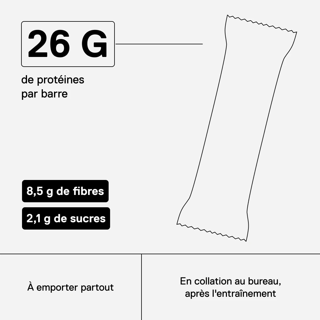 QNT Metapure Barre Crunchy 40% Protéines Fraise – 26 g de protéines, 8,5 g de fibres et 2,1 g de sucres