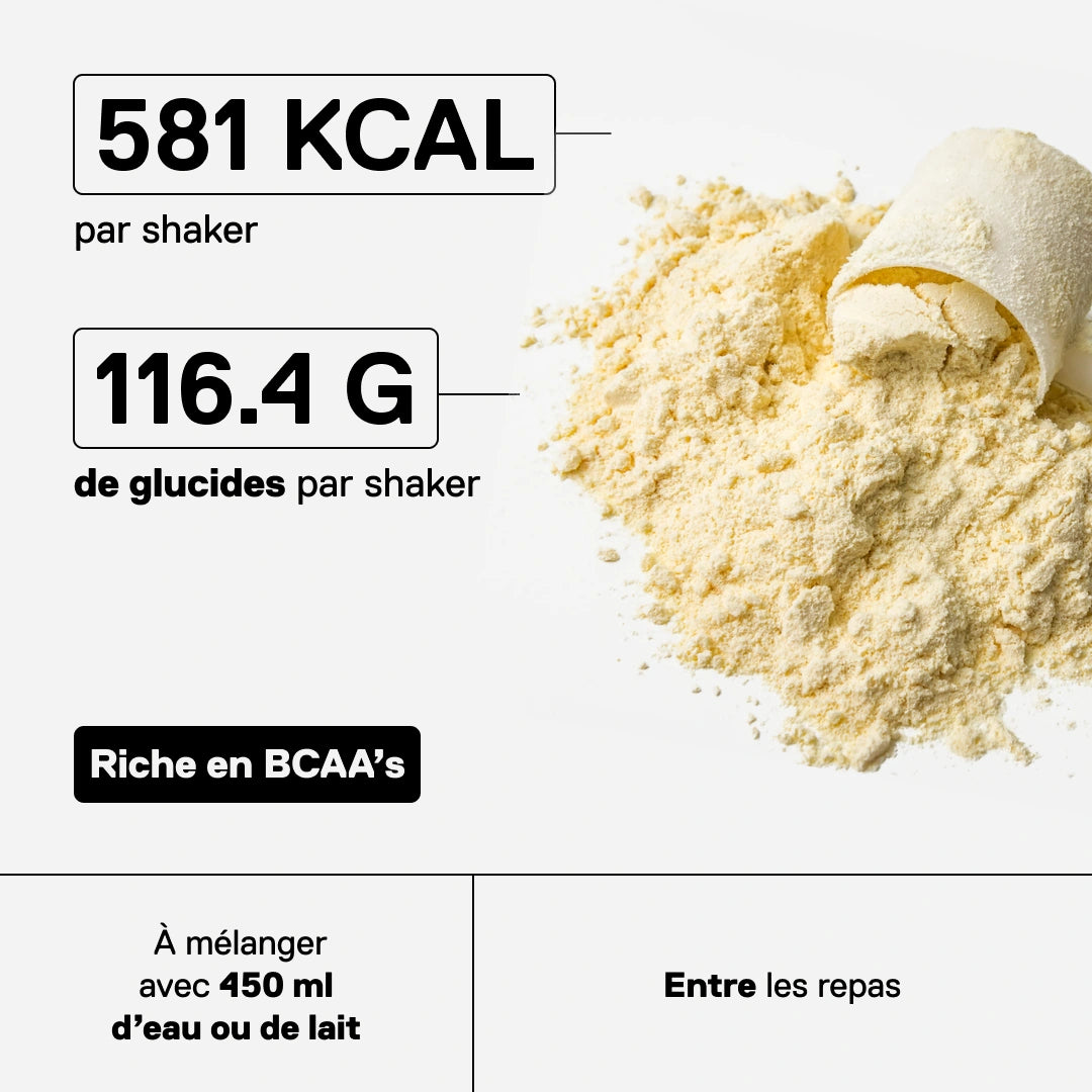 QNT Metapure Muscle Mass 3000 gainer protéiné — Banane — visuel 2