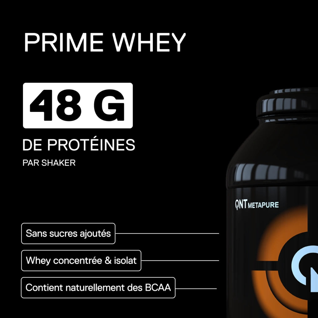 QNT Metapure Prime Whey saveur Brownie Chocolat belge - Whey protéine premium, intensité chocolatée