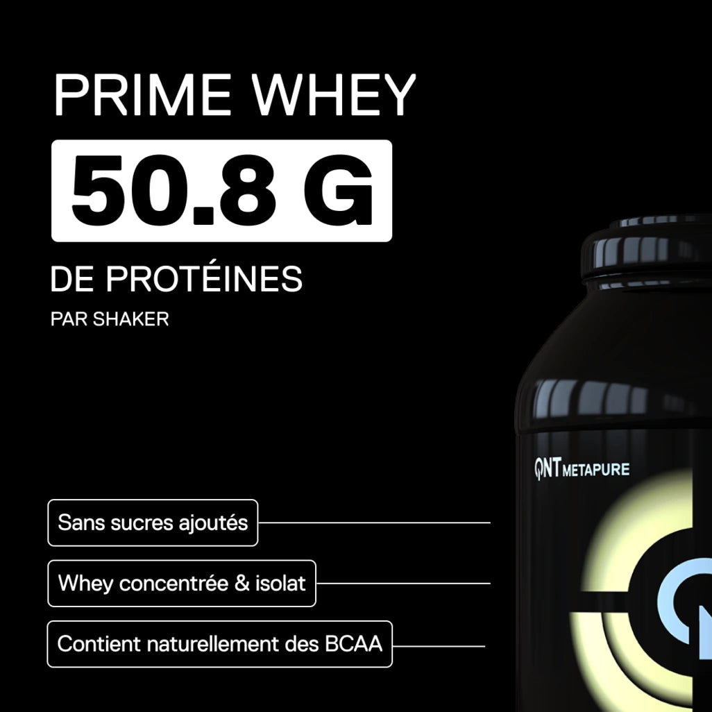 QNT Metapure Prime Whey saveur Vanille - Whey protéine premium, classique vanille gourmande