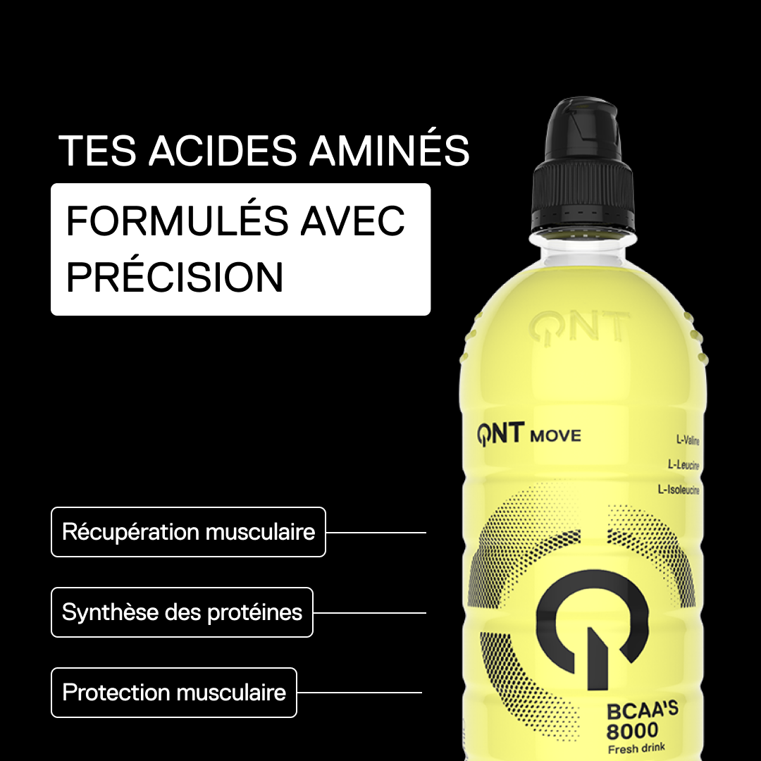 QNT MOVE BCAA’s 8000 Citron – acides aminés formulés avec précision