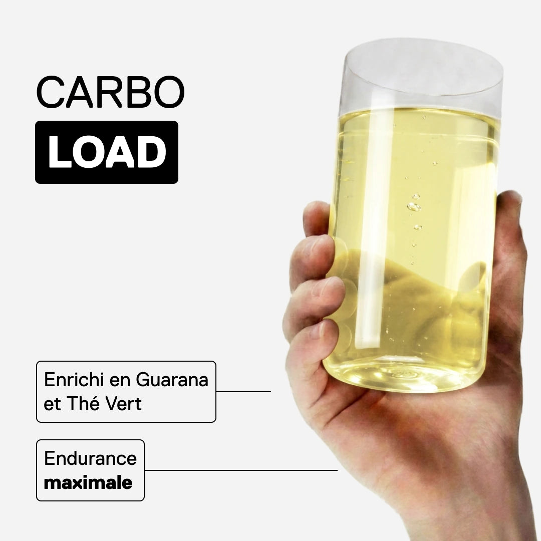 Boisson glucidique QNT MOVE Carbo Load Citron, enrichie en guarana et thé vert pour l'endurance, prête à boire 700 ml