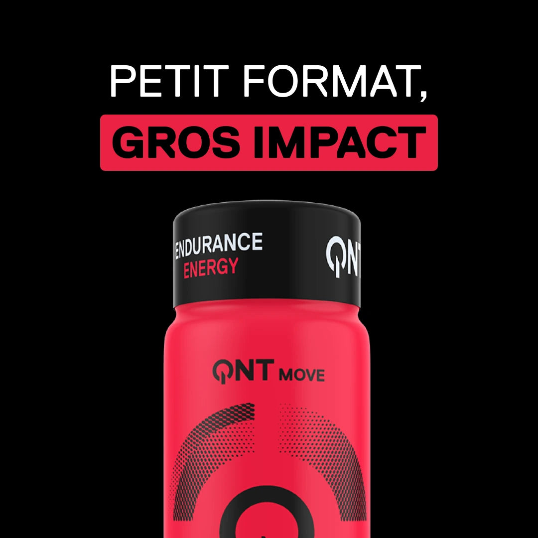 Shot guarana QNT MOVE Guarana Kick 2000 mg saveur Bitter Coffee, endurance et énergie, sans sucres, format 80 ml