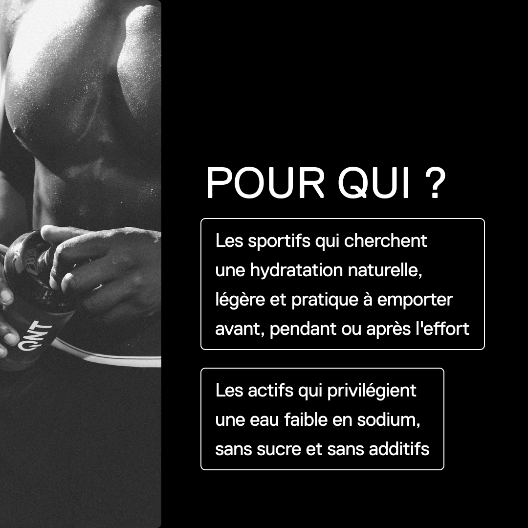 QNT MOVE Sport Water – hydratation naturelle pour les sportifs et les personnes actives