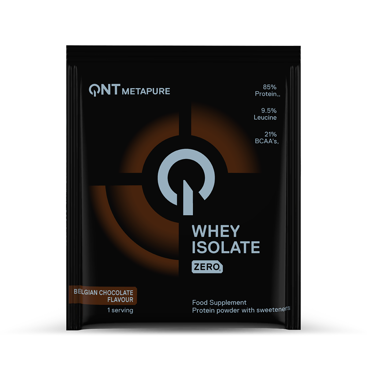 QNT Metapure Whey Isolate Zero saveur chocolat belge – poudre de protéines à base d’isolat riche en protéines, avec BCAA et leucine