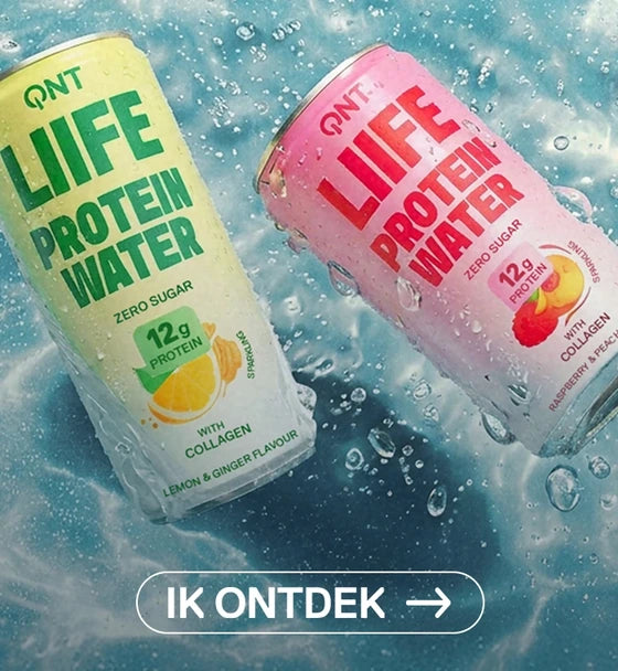 QNT Life Protein Water met fruits in water
