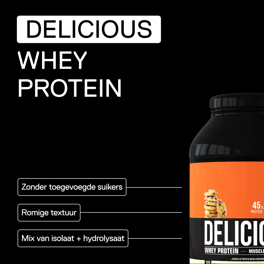 QNT Delicious Whey Protein Cookie – zonder toegevoegde suikers en romige textuur