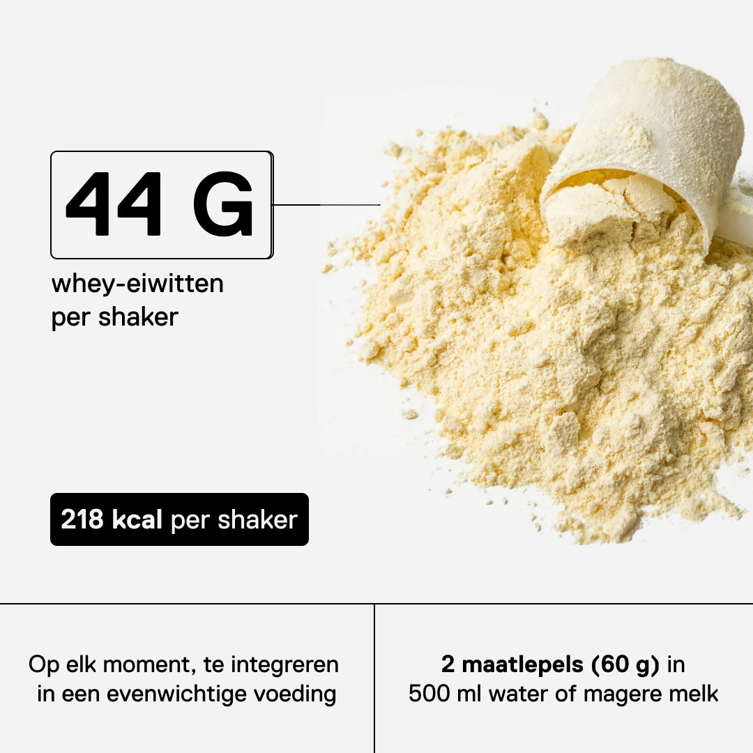 QNT Delicious Whey Protein Aardbei – 44 g eiwit per shaker