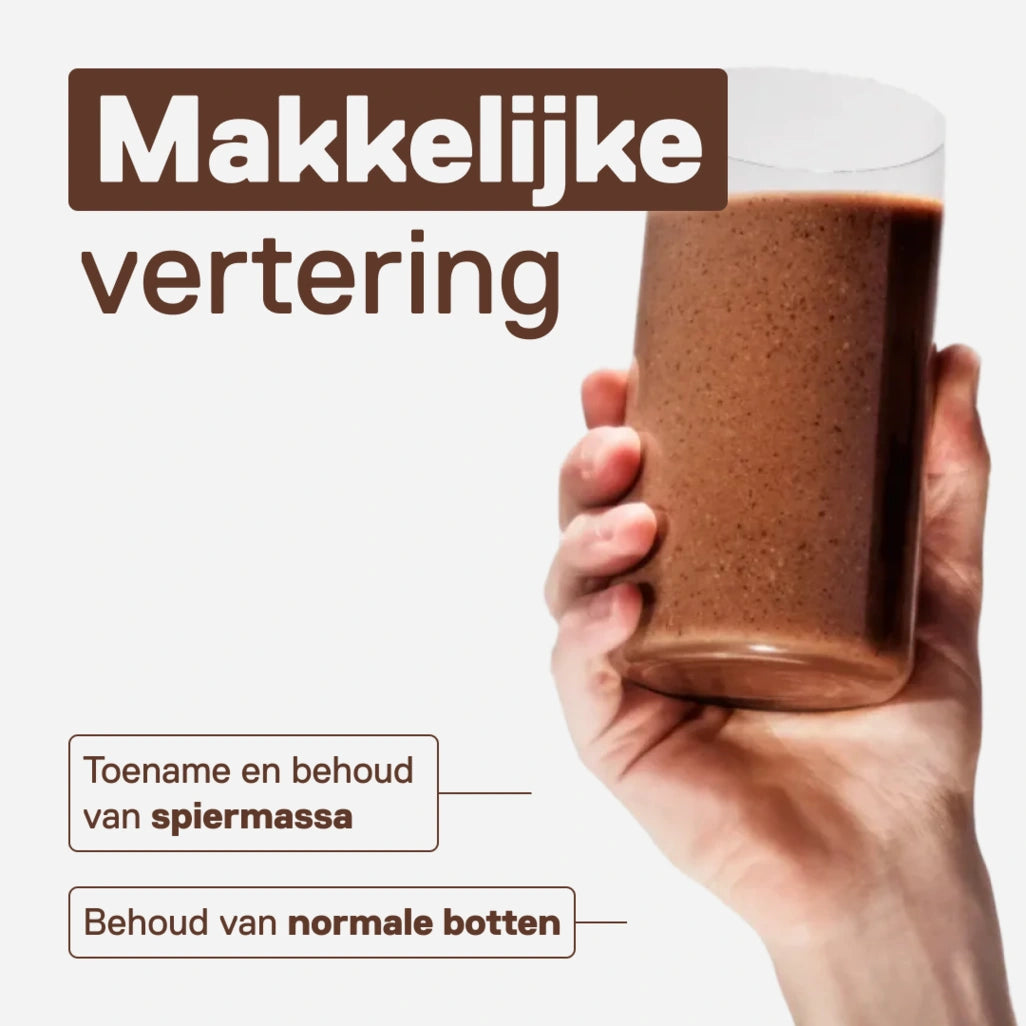 Light Digest Whey QNT smaak Chocolade hazelnoot om van te genieten - Lichte en lekkere textuur, zakje van 500 g