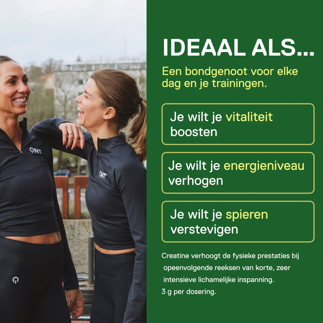 QNT LIIFE Micronized Creatine Limoen – dagelijkse creatine voor training