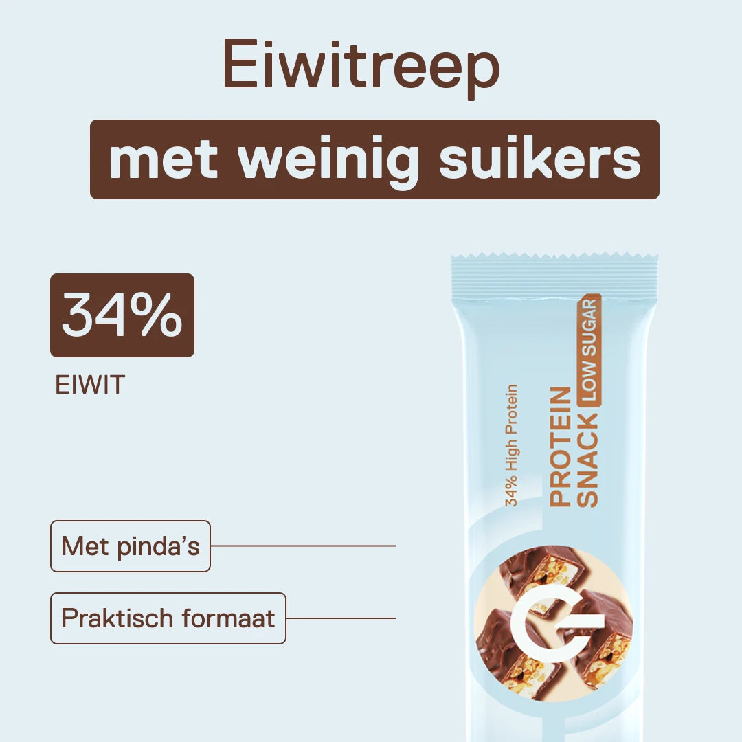 QNT LIIIFE Protein Snack Peanut – eiwitreep met weinig suikers en pinda’s
