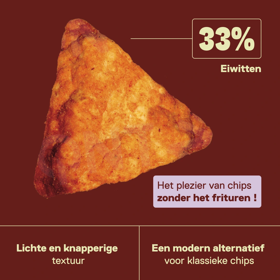QNT LIIFE Protein Pop Chips smaak Barbecue - 16,5g eiwit per zakje, 203 kcal, gepopt zonder frituren