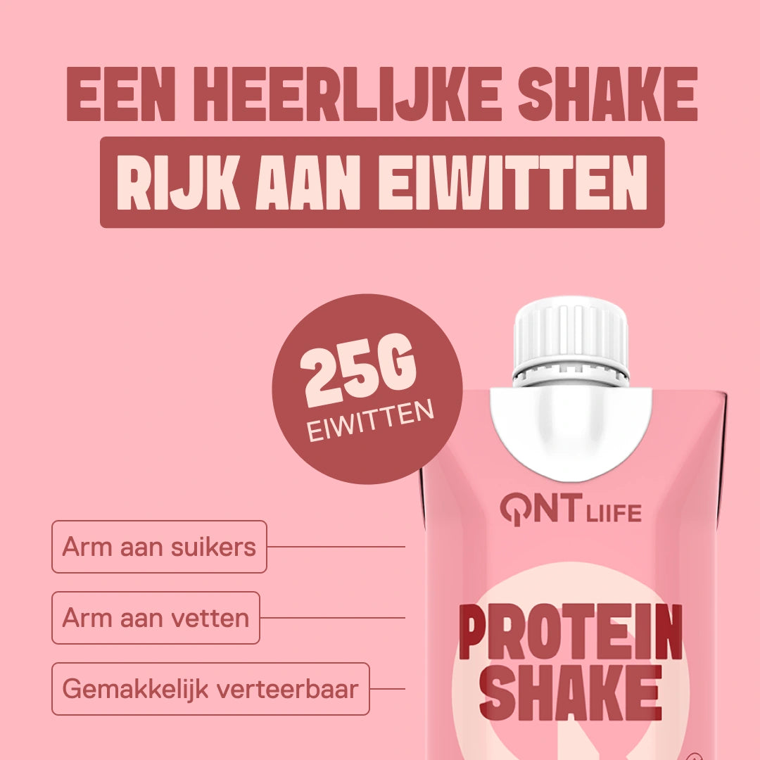 Protein Shake LIIFE aardbei — ready-to-drink shake, 17 g eiwit per 330 ml fles