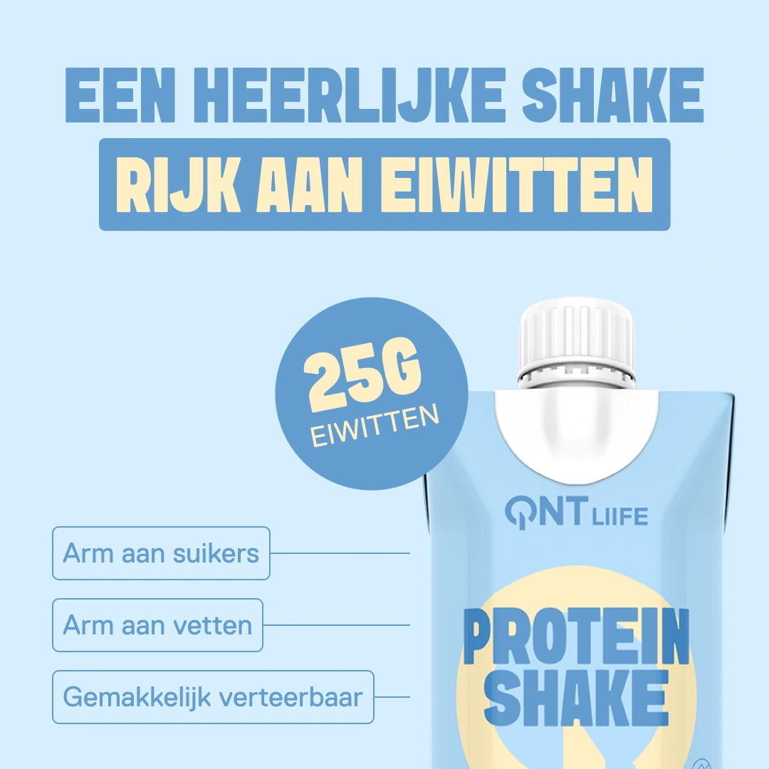 Protein Shake LIIFE vanille — ready-to-drink shake, 17 g eiwit per 330 ml fles