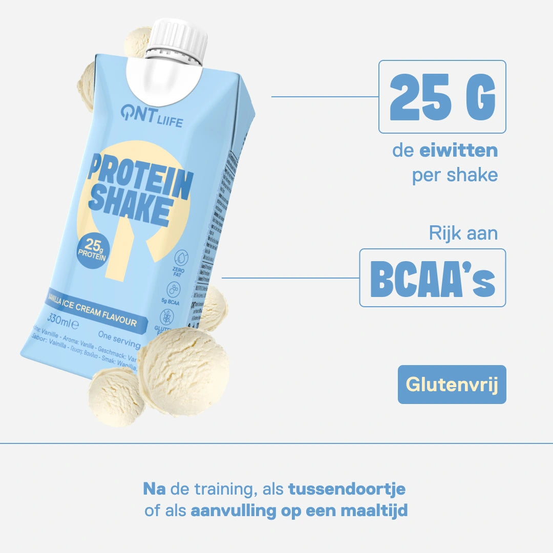 Protein Shake vanille — voedingswaarden en eiwitprofiel ter ondersteuning van sportieve inspanning