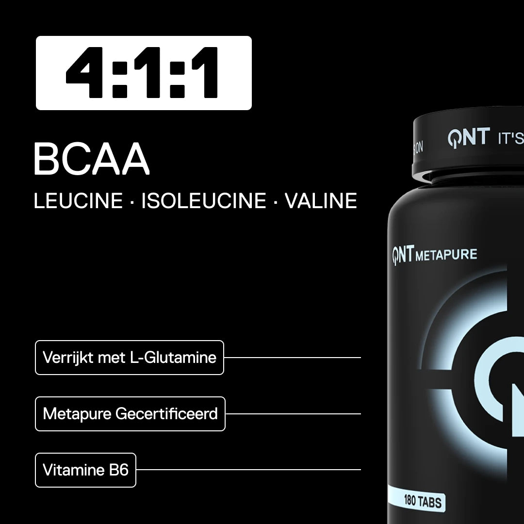 QNT Metapure BCAA 4:1:1 + L-Glutamine tabletten — visual 1