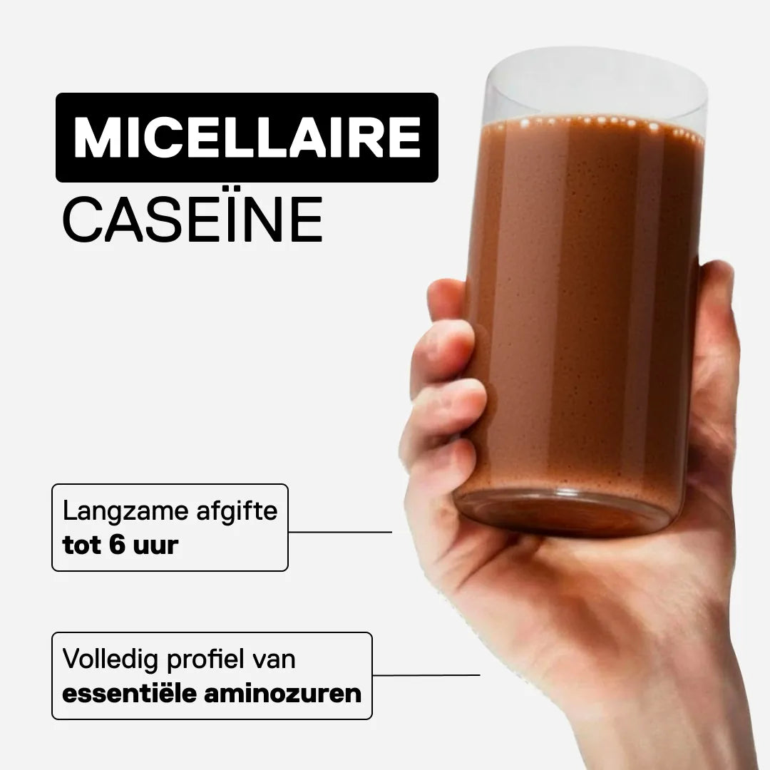 Caseïne micellair QNT METAPURE smaak Chocolade als avondsnack - 24g eiwit met gespreide afgifte