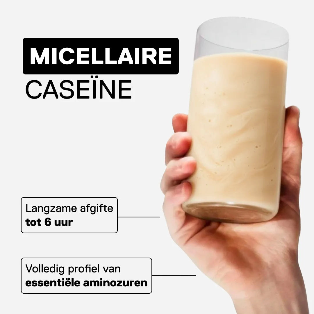 Caseïne micellair QNT METAPURE smaak Vanille als avondsnack - 24g eiwit met gespreide afgifte