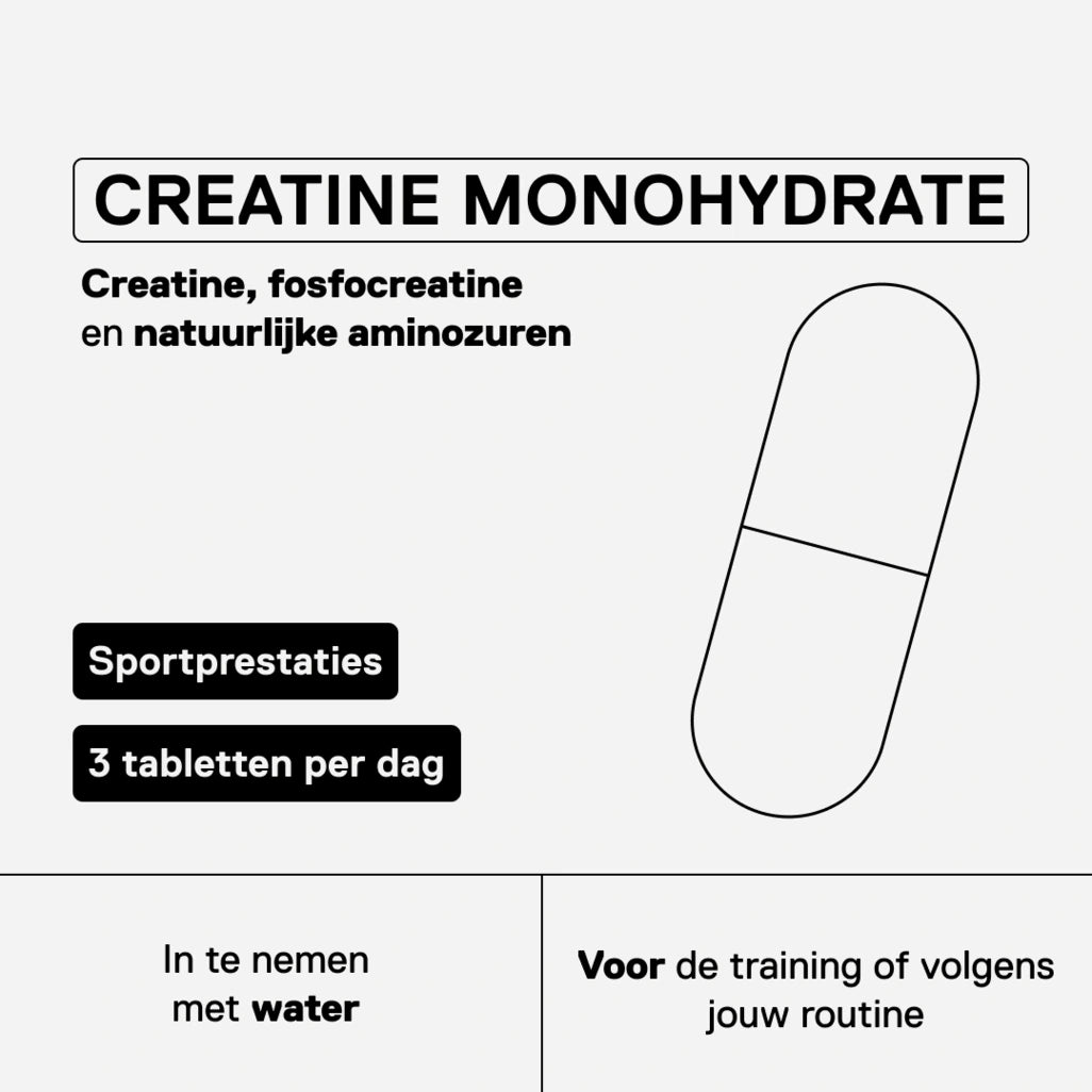 Creatine monohydraat METAPURE — voordelen en dosering in tabletten voor korte, intensieve inspanningen