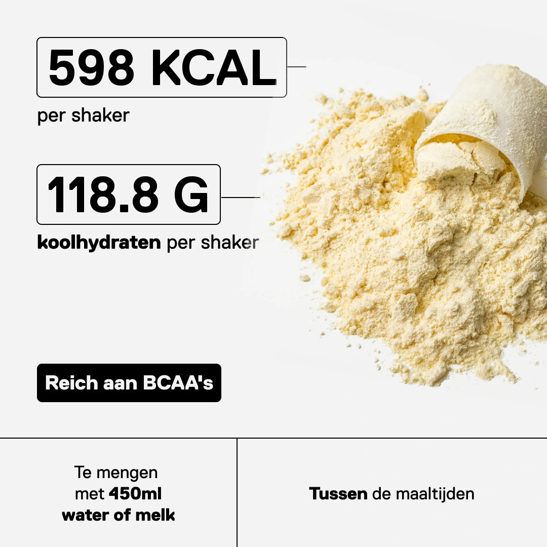 QNT Metapure Muscle Mass 3000 eiwitrijke gainer — Vanille — visual 2