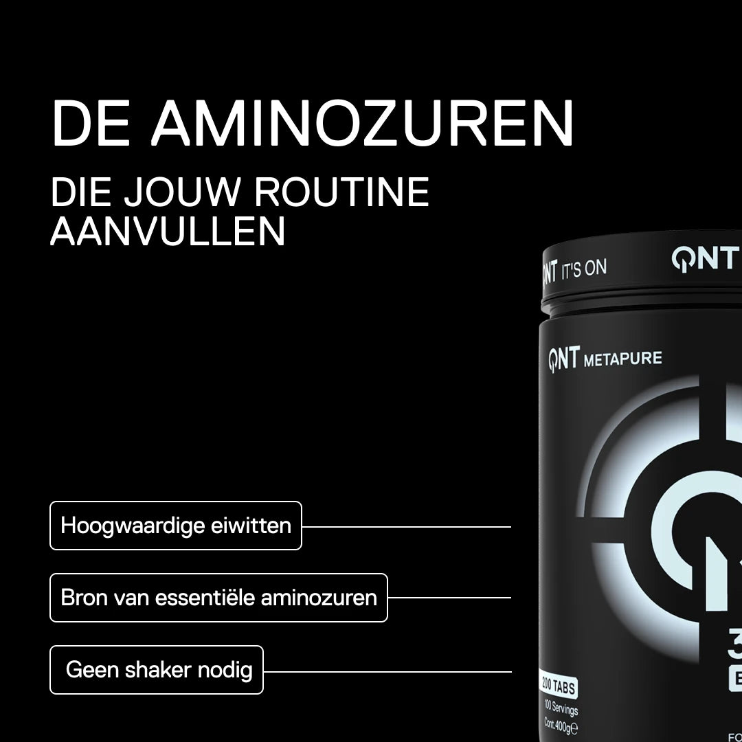     QNT Metapure Beef Aminos – rundvleeseiwit en essentiële aminozuren