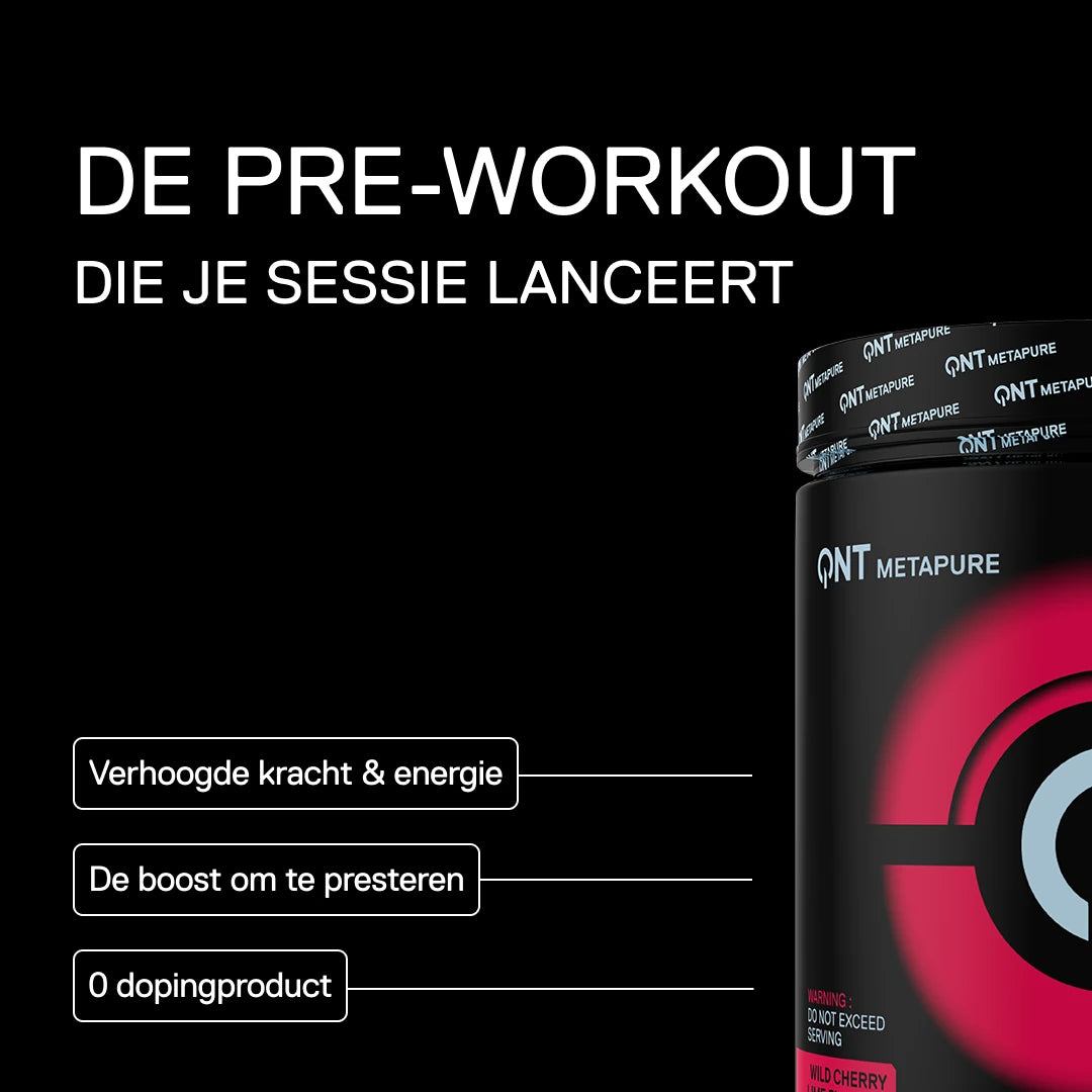 QNT Metapure Pre-Workout Overdrive 390 g — Wilde kers limoen — visual 1