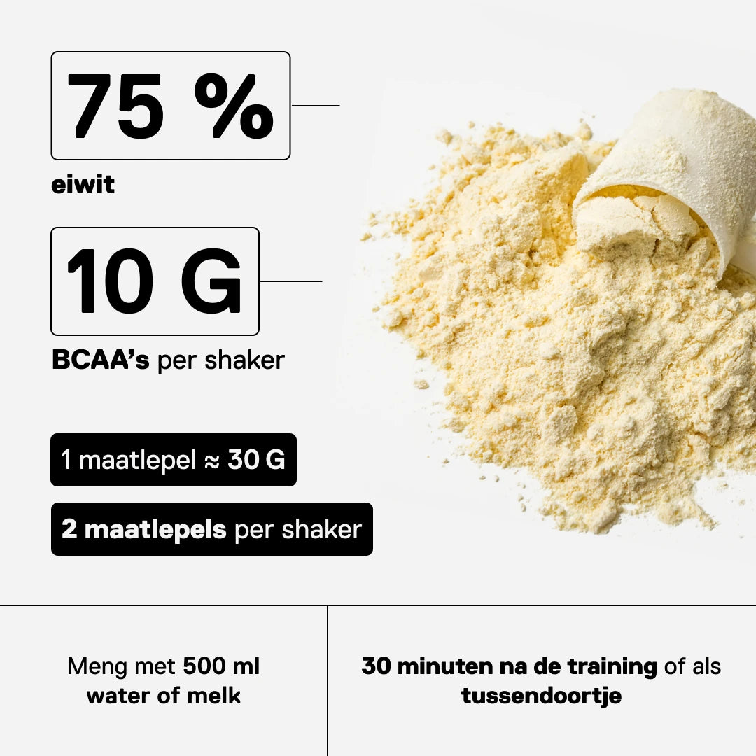 QNT Metapure Prime Whey smaak Banaan - Rijk aan eiwit, laag in suikers, ideaal na de training