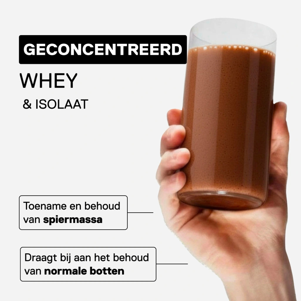 Prime Whey QNT smaak Brownie Belgische chocolade om van te genieten - Intense brownie-toetsen, romige textuur